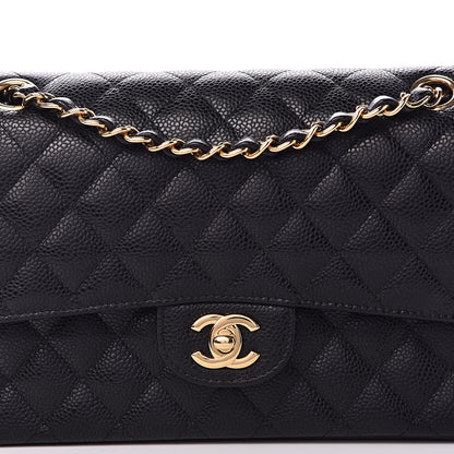 Chanel Caviar Quilted Medium Double Flap Black 8 of 11