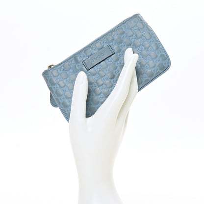 Gucci Microguccissima Key Ring Coin Case Mineral Blue 2 of 7
