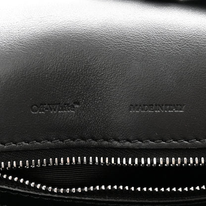 Off-White Embossed Mini Diag Binder Clip Bag Black 7 of 13