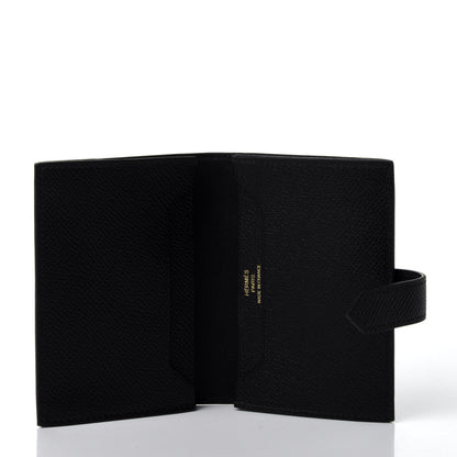 Hermes Epsom Bearn Card Holder Wallet Black 4 of 5