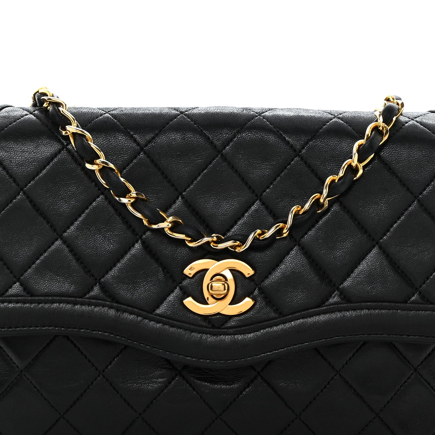 Chanel Lambskin Quilted Small Single Flap Black 9 of 11
