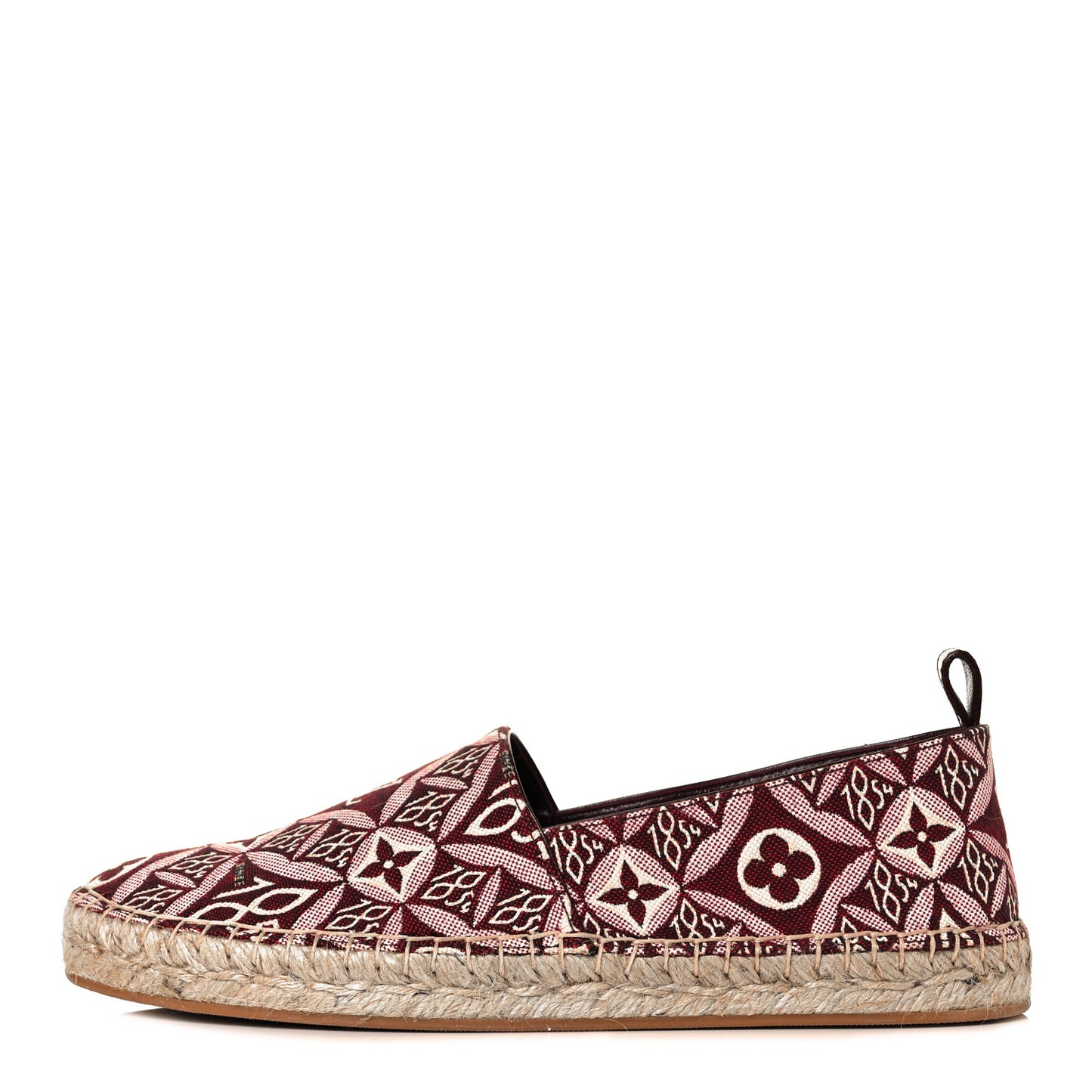 Jacquard Since 1854 Starboard Espadrille Flats 37.5 Bordeaux