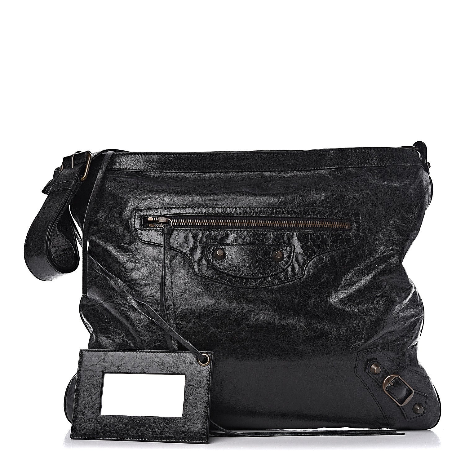 Balenciaga Chevre Classic Hardware Flat Messenger Black 1 of 10