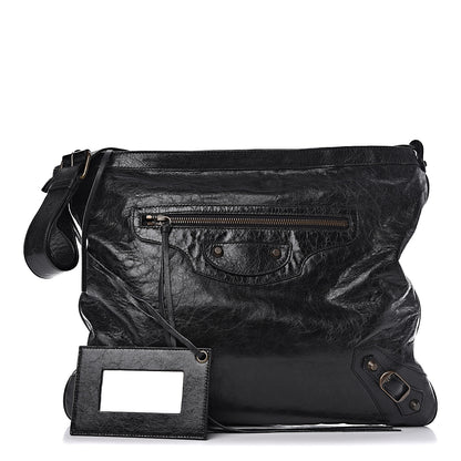 Balenciaga Chevre Classic Hardware Flat Messenger Black 1 of 10
