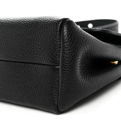Prada Vitello Daino Soft Flap Shoulder Bag Black 10 of 10