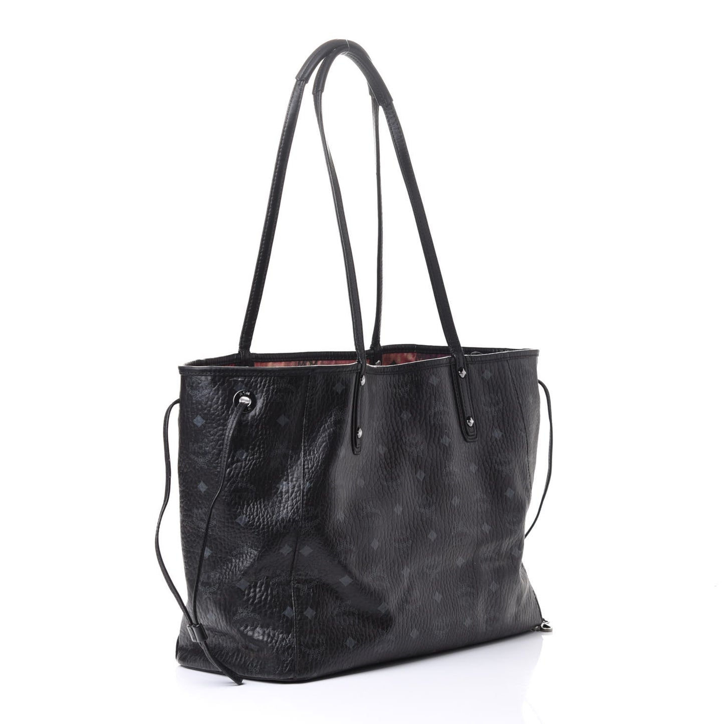 Metallic Galaxy Visetos Medium Project Reversible Shopper Tote Black Multicolor