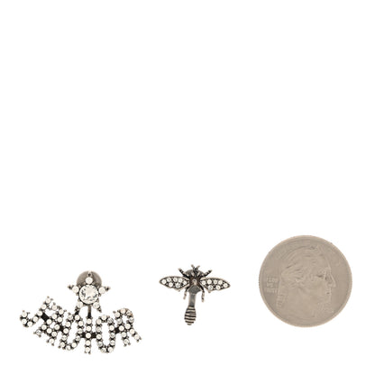 Christian Dior Palladium Crystal J'adior Earrings 2 of 4