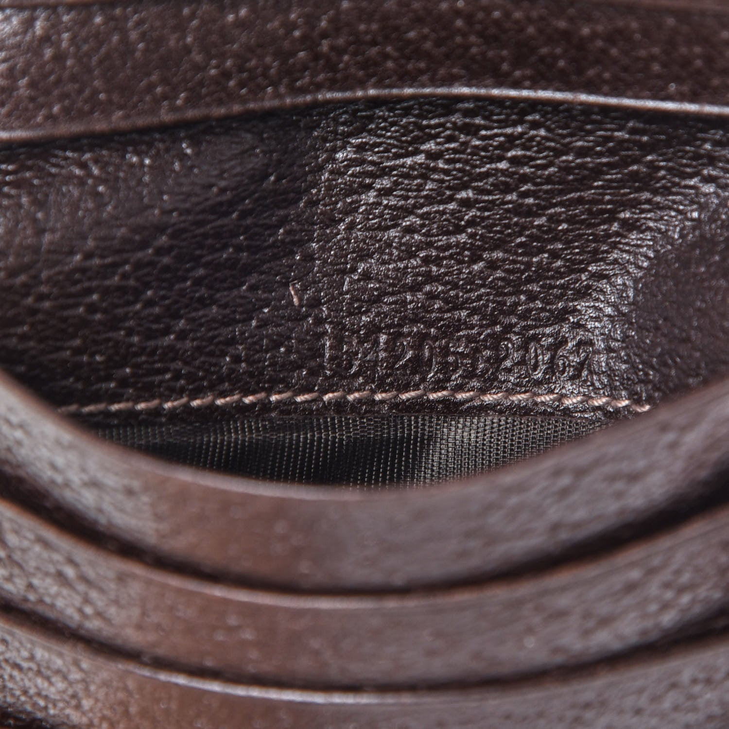 Gucci Monogram D Ring Compact Wallet Dark Brown 7 of 9