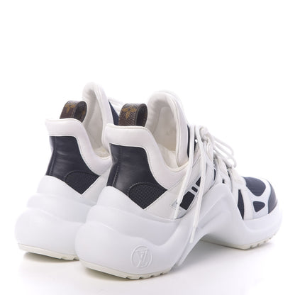 Louis Vuitton Calfskin Technical Nylon LV Archlight Sneakers 39 Marine 4 of 13