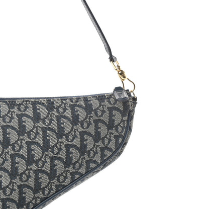 Christian Dior Monogram Mini Saddle Pochette Navy 14 of 14
