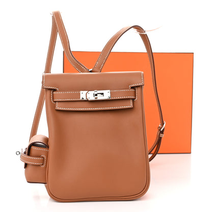 Hermes Swift Kelly Jump Backpack Gold 10 of 10