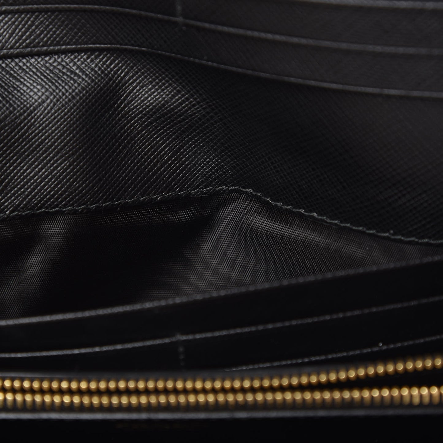 Saffiano Metal Continental Flap Wallet Black
