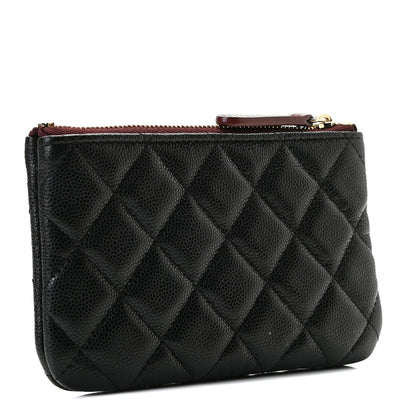 Chanel Caviar Quilted Small Cosmetic Case Black 3 of 10