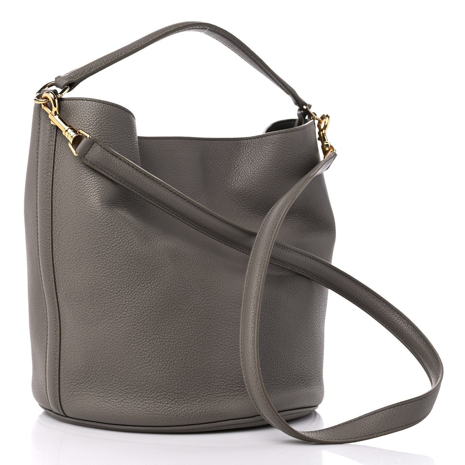Celine Supple Grained Calfskin Bucket 16 Bag Pebble 4 of 10