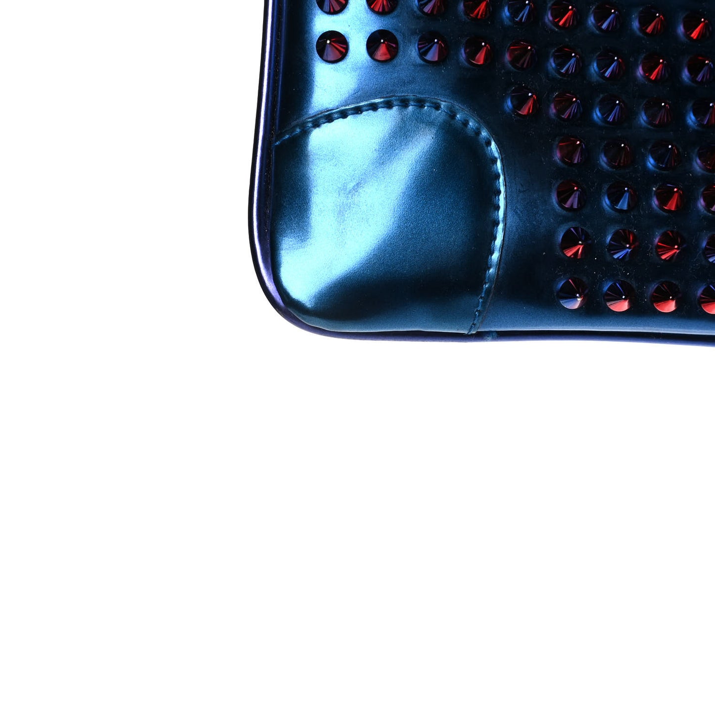 Patent Scarabe Spikes Loubiposh Chain Clutch Rose Digitale
