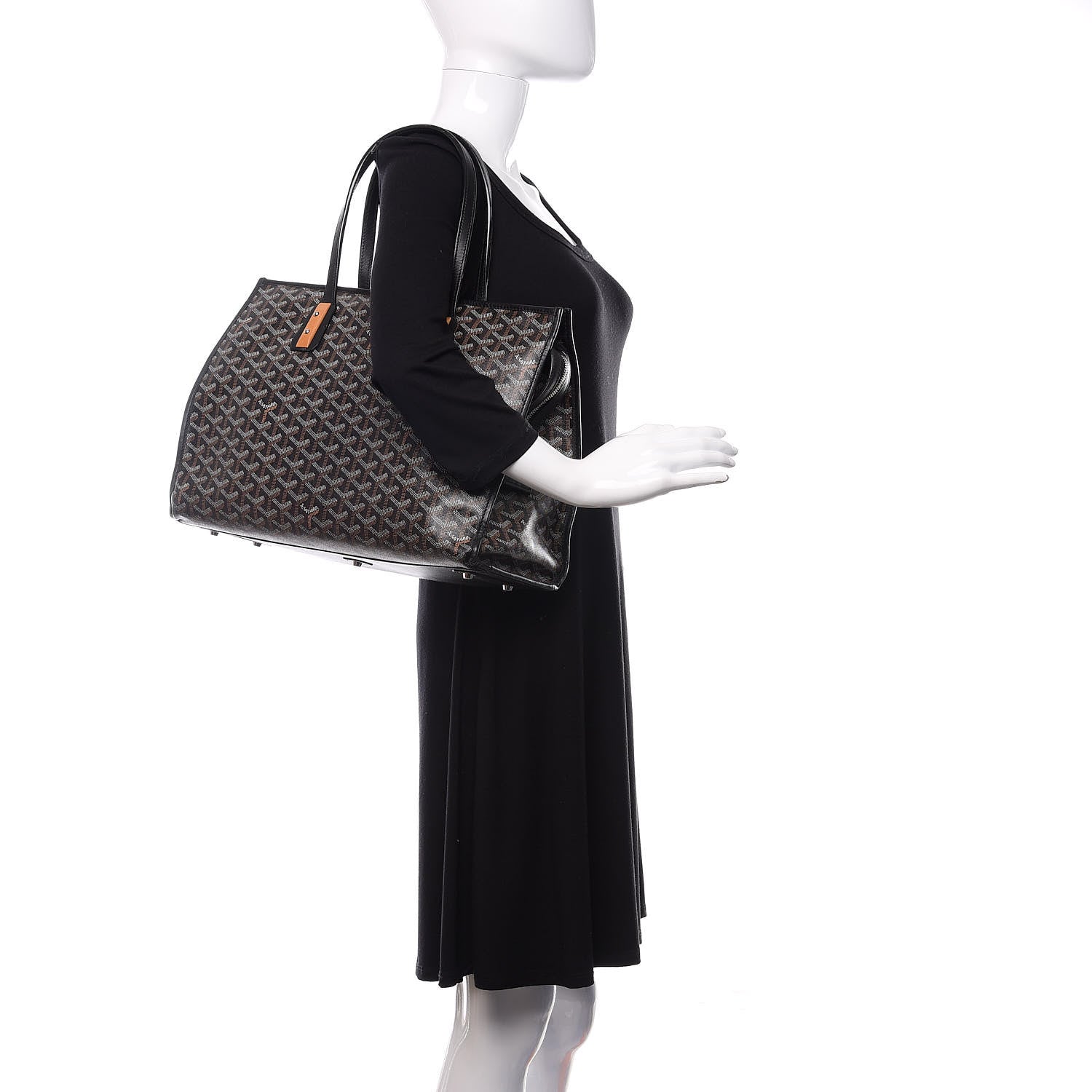 Goyard Goyardine Marquises Tote Black 2 of 12