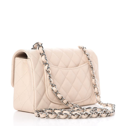 Chanel Caviar Quilted Mini Rectangular Flap Light Beige 3 of 7