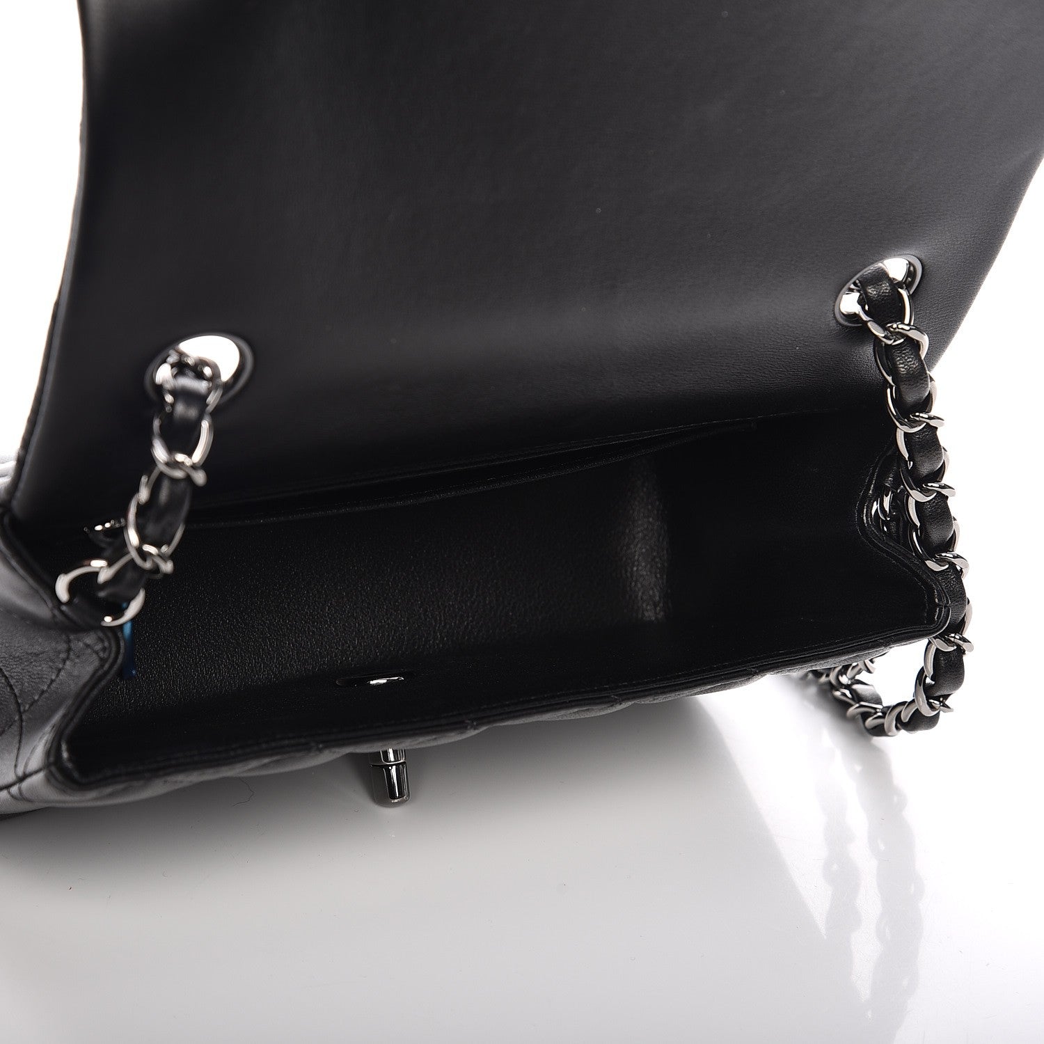 Chanel Lambskin Quilted Mini Rectangular Flap Black 5 of 8