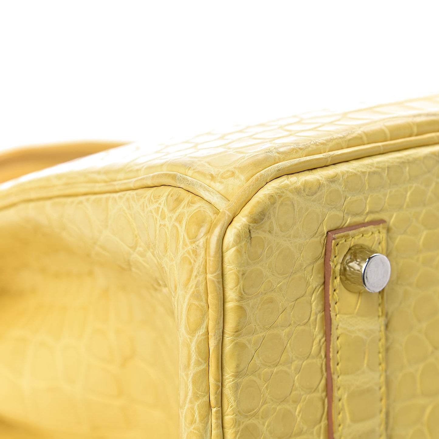 Matte Porosus Crocodile Birkin 35 Mimosa