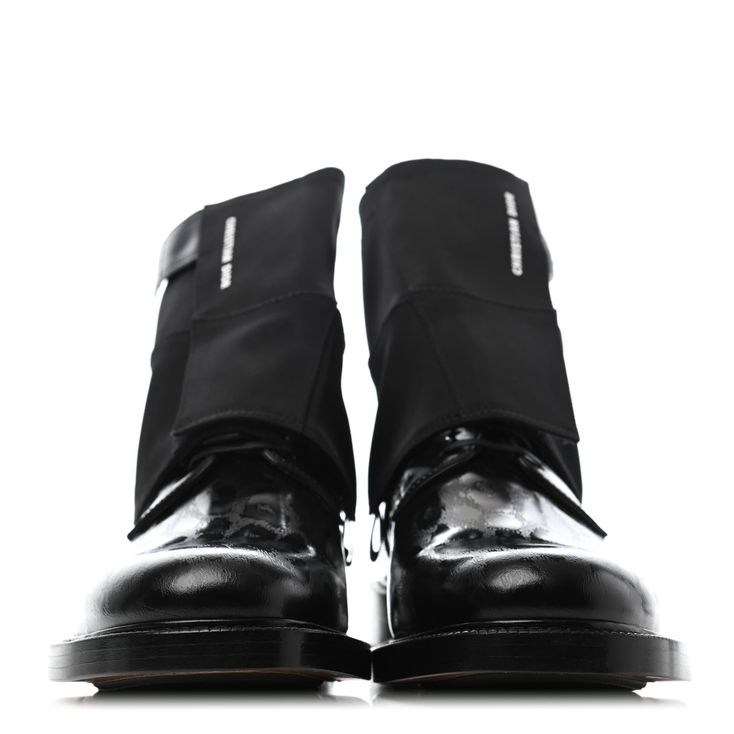 Christian Dior X RAYMOND PETTIBON Calfskin Leopard Embossed Boots 41 Black 2 of 5