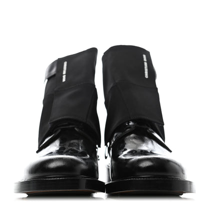Christian Dior X RAYMOND PETTIBON Calfskin Leopard Embossed Boots 41 Black 2 of 5