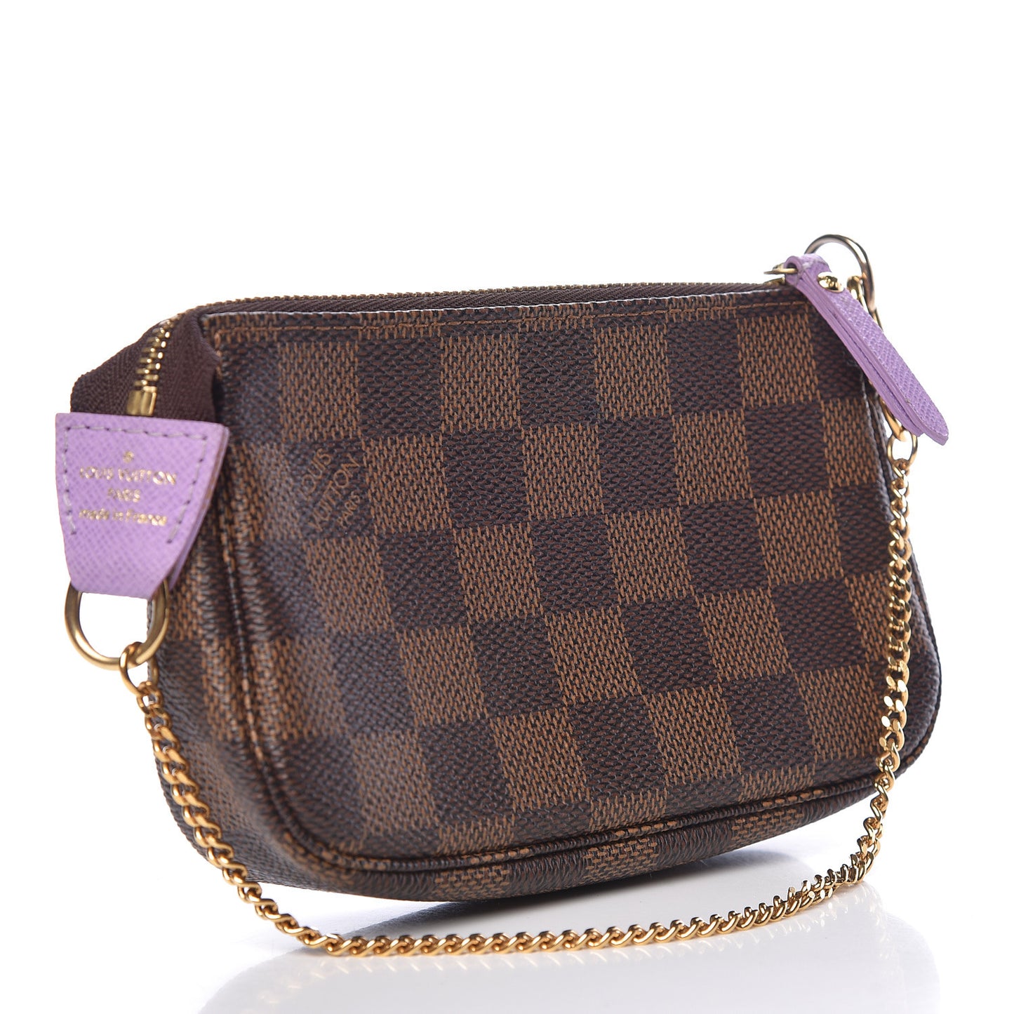 Damier Ebene Illustre Mini Pochette Accessories Violet