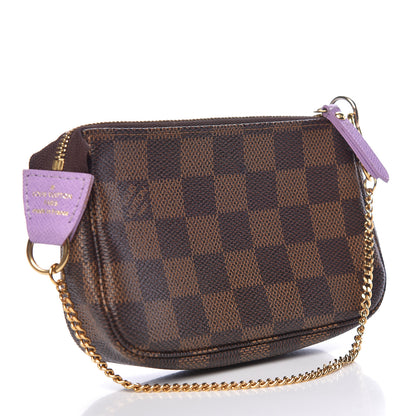 Louis Vuitton Damier Ebene Illustre Mini Pochette Accessories Violet 3 of 7