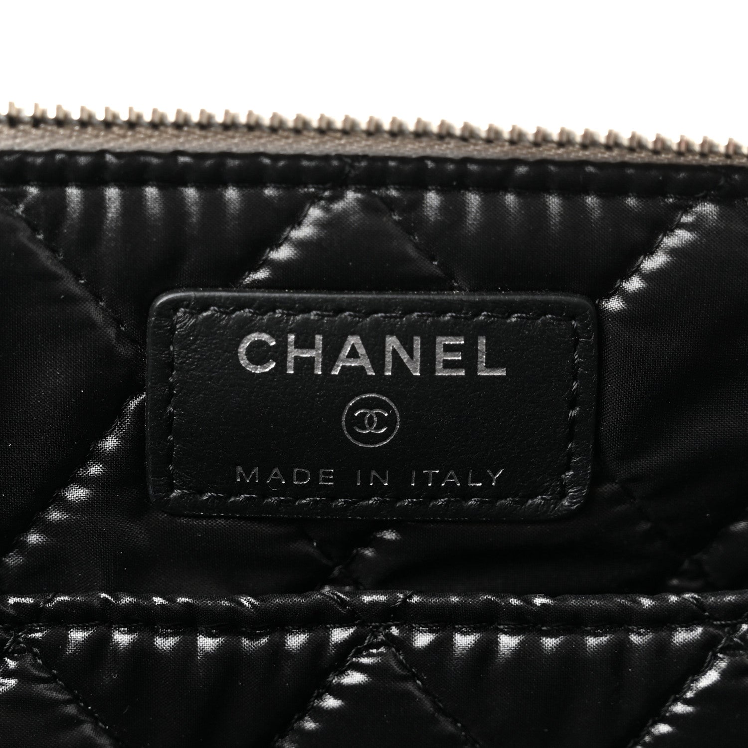 Chanel Metallic Calfskin Keyboard Pouch Silver 6 of 7
