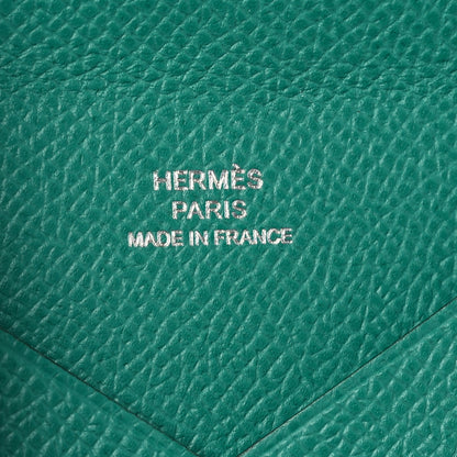 Hermes Epsom Calvi Card Case Vert Jade 6 of 7