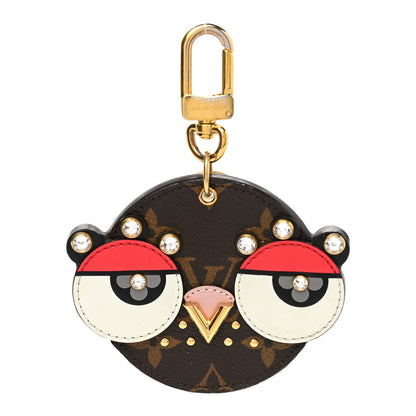Louis Vuitton Monogram Animal Faces Bird Bag Charm 1 of 6