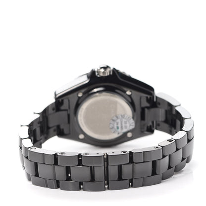 Chanel Stainless Steel Ceramic 33mm J12 Electro Quartz Watch Black 3 of 6