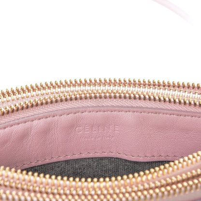 Celine Lambskin Small Trio Crossbody Bag Pink 6 of 14