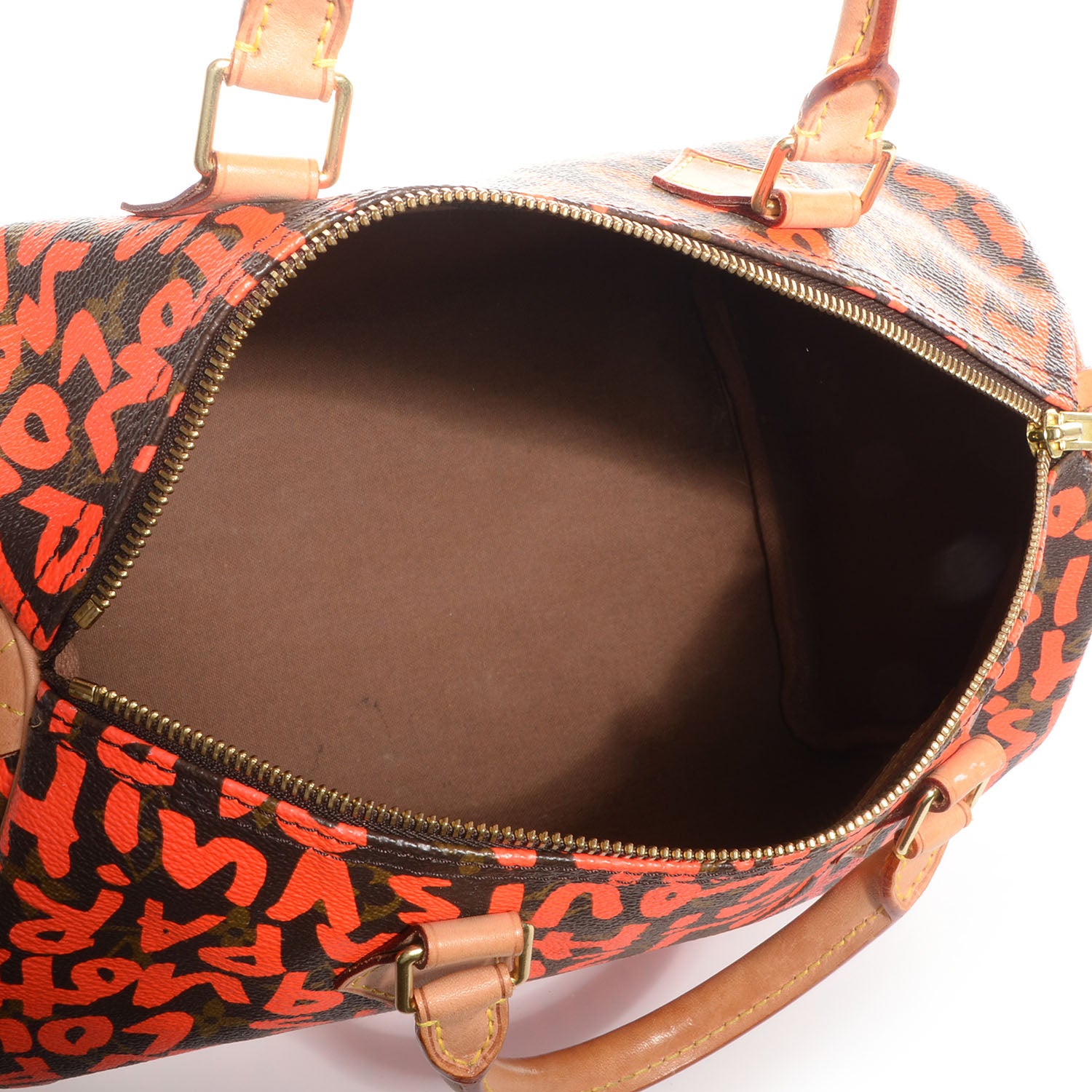 Louis Vuitton Monogram Graffiti Speedy 30 Orange 5 of 7