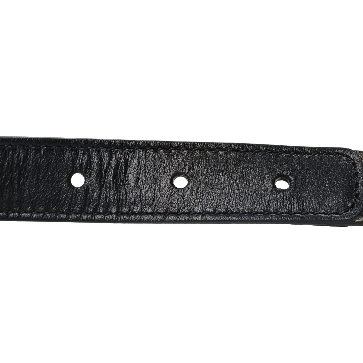 GG Supreme Monogram Matte Plutone Calfskin Double G 20mm Belt 75 30 Beige Ebony Black