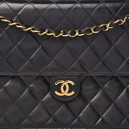 Chanel Lambskin Quilted Medium Single Flap Black 11 of 11