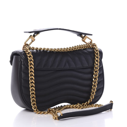 Louis Vuitton Calfskin New Wave Chain MM Black 2 of 11