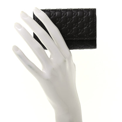 Gucci Microguccissima 6 Key Holder Case Black 2 of 9