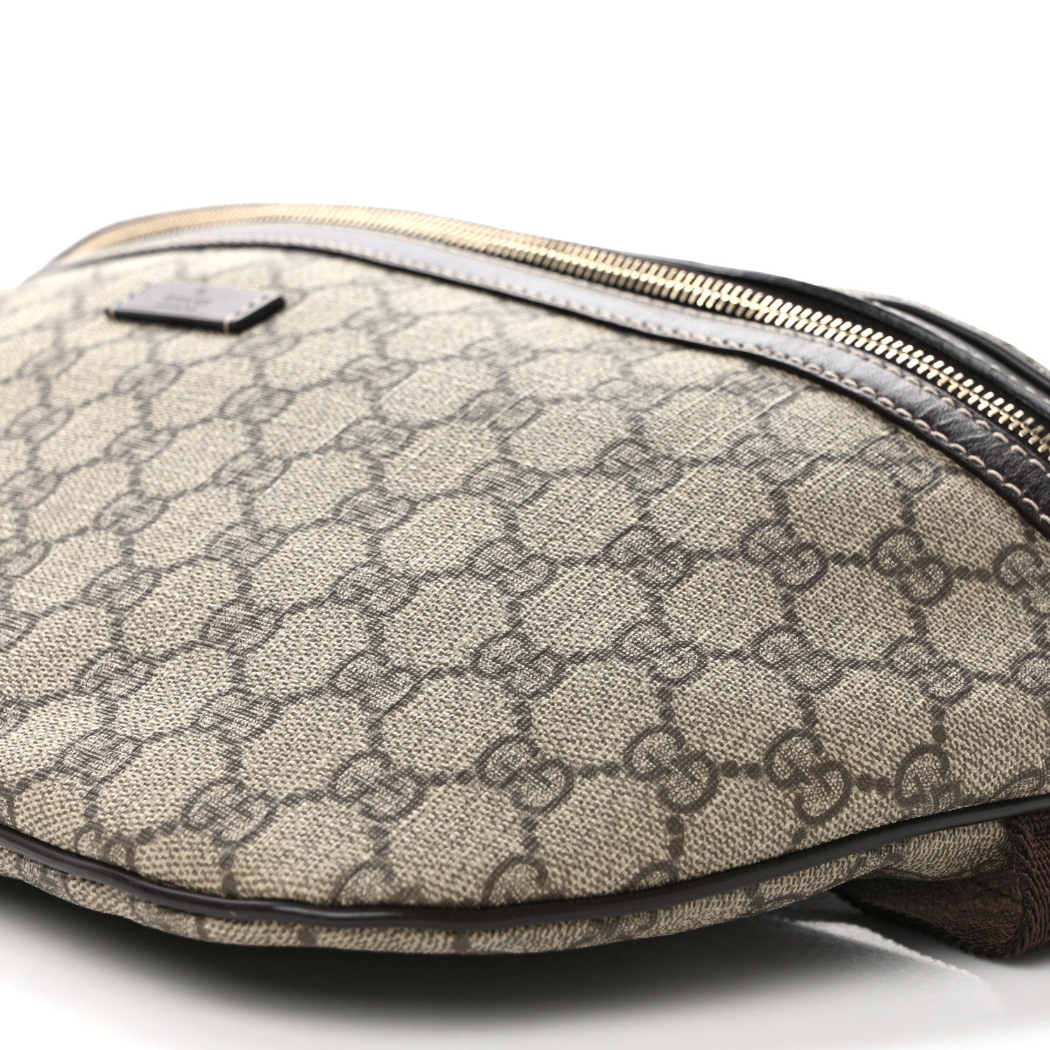 Gucci GG Supreme Monogram Belt Bag Dark Brown 9 of 10