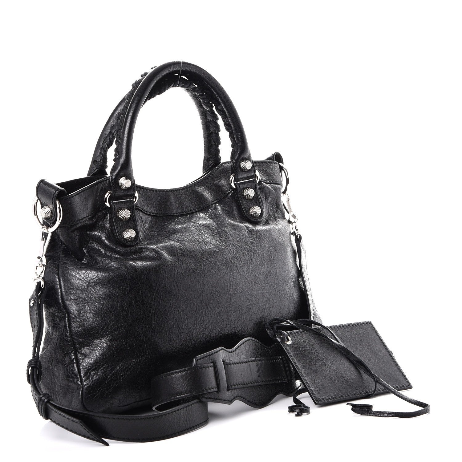 Balenciaga Agneau Giant 12 Silver Hardware Town Black 4 of 8