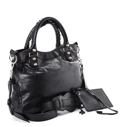 Balenciaga Agneau Giant 12 Silver Hardware Town Black 4 of 8