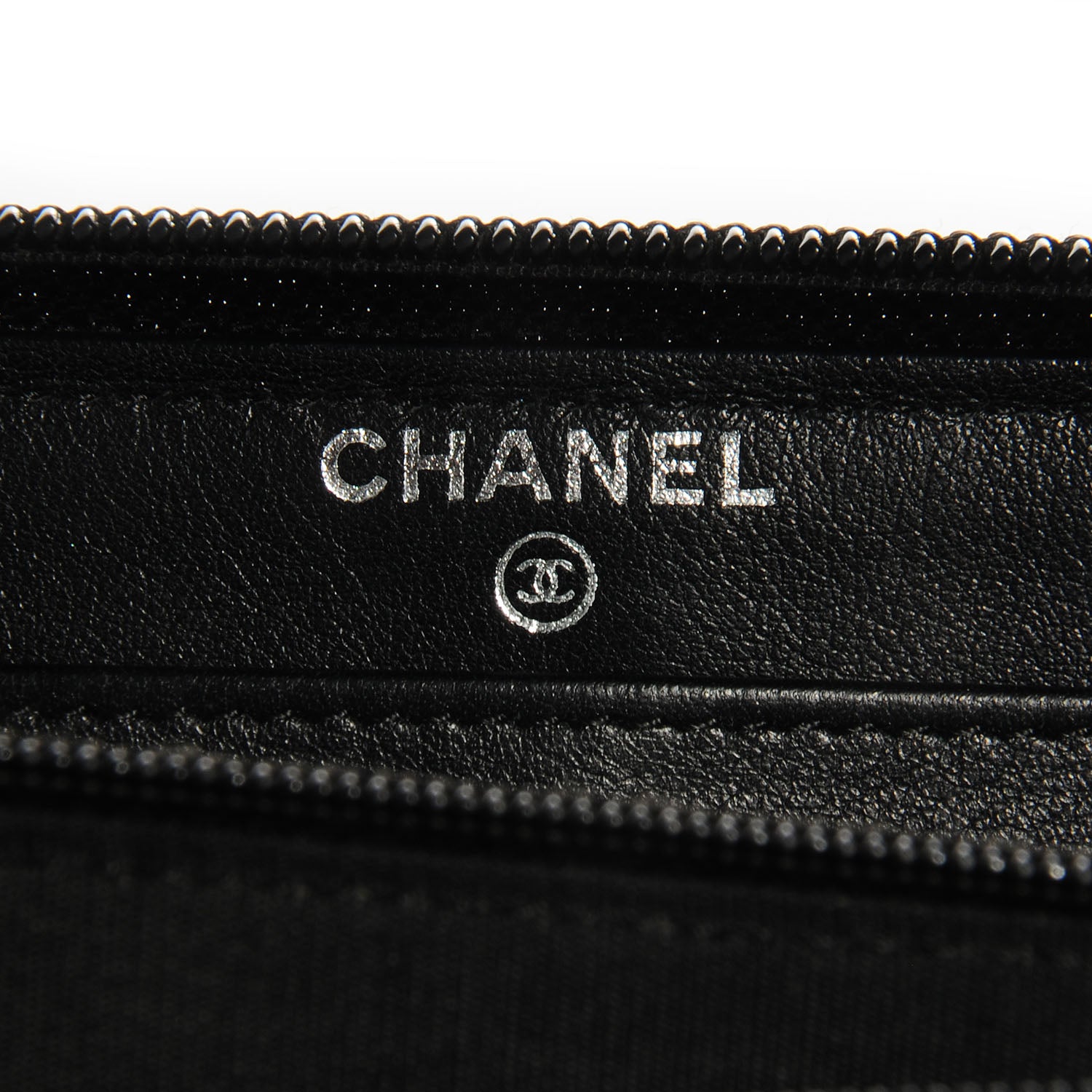 Chanel Caviar CC Large Gusset Zip Around Wallet Black 8 of 9