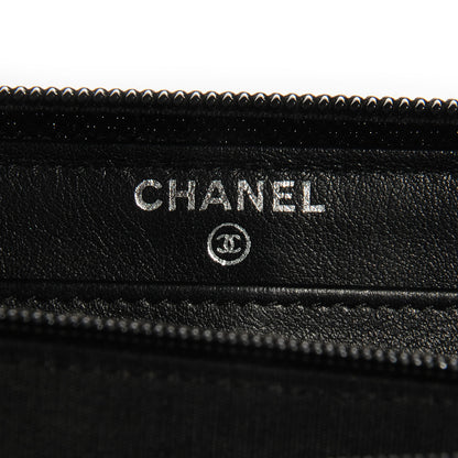 Chanel Caviar CC Large Gusset Zip Around Wallet Black 8 of 9