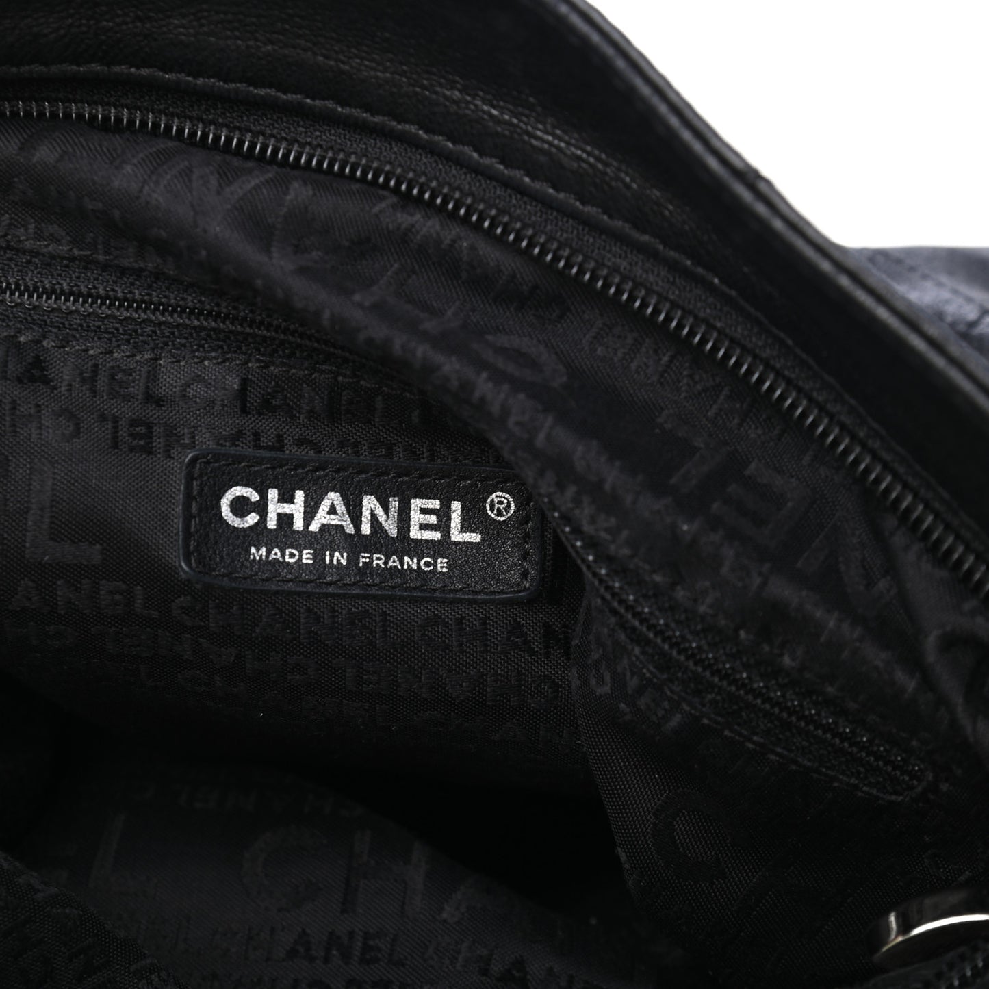 Lambskin Stitched Medium Ultimate Soft Tote Black