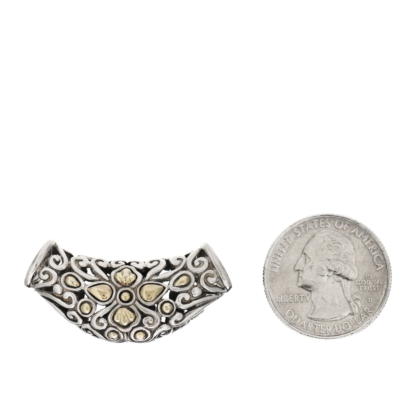 Sterling Silver 18K Yellow Gold Jaisalmer Slide Pendant