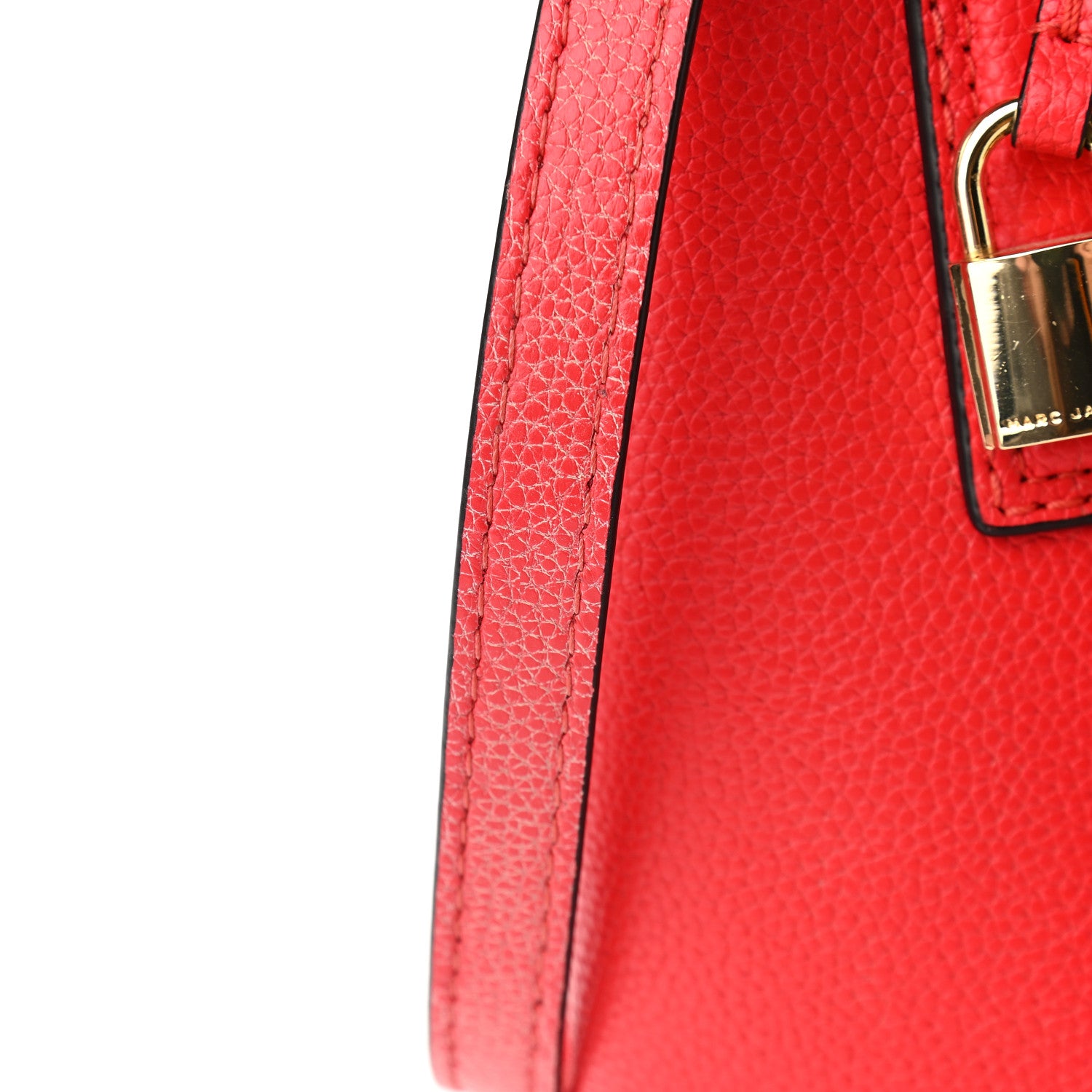 Marc Jacobs Pebbled Calfskin Editor Shopping Tote Red 8 of 12