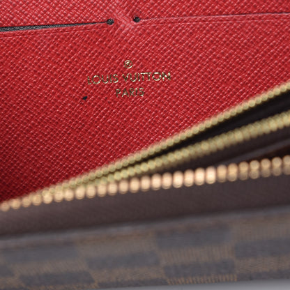 Louis Vuitton Damier Ebene Clemence Wallet Cherry 6 of 10
