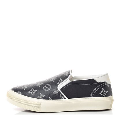 Louis Vuitton Savane Monogram Trocadero Slip On Sneakers 6 Encre 1 of 11