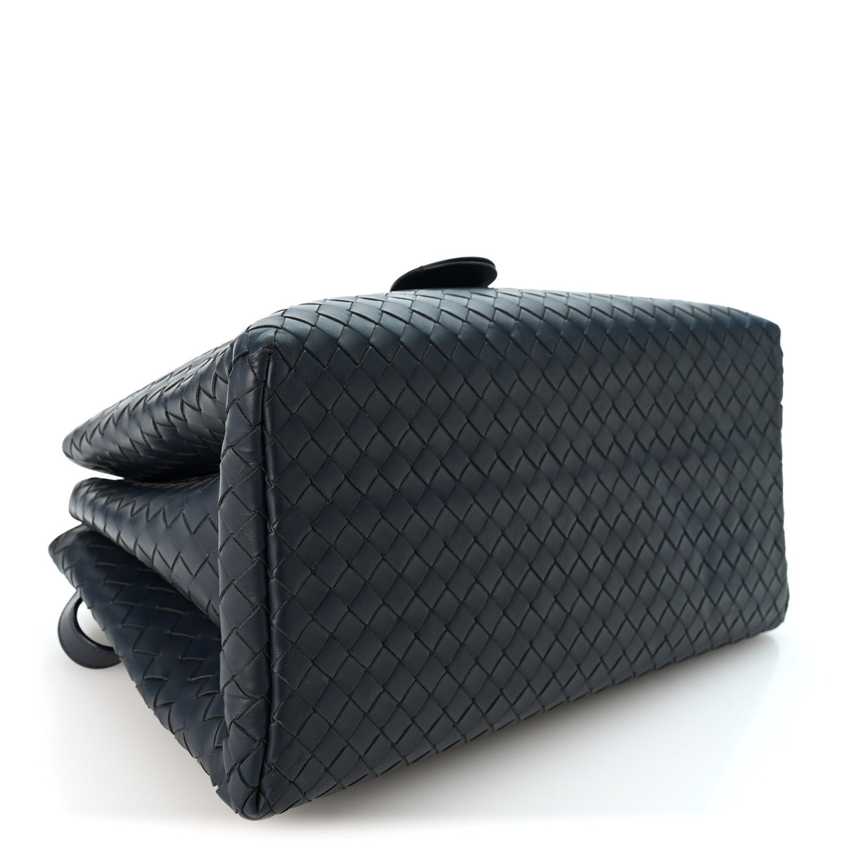 Bottega Veneta Nappa Intrecciato Small Roma Tote Dark Blue 4 of 11