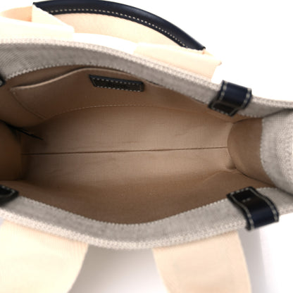 Chloe Cotton Calfskin Small Woody Ribbon Tote White 8 of 25