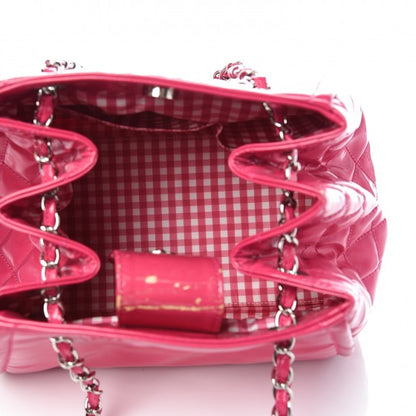 Chanel Vinyl Lipstick Ligne Accordion Tote Pink 5 of 11